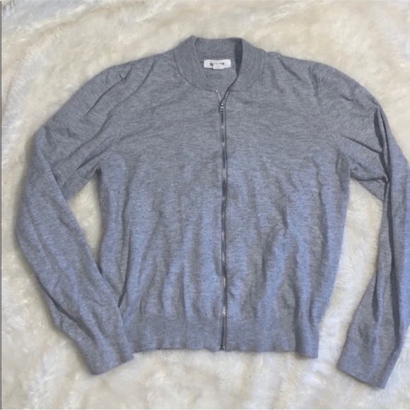 Garage grey zip up cardigan sweater - Picture 2 of 4